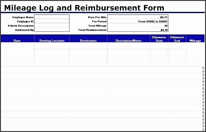 printable mileage log template 22