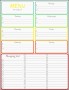 7 Printable Weekly Meal Planner