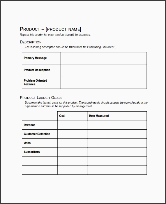 product launch plan template 8 free word pdf document