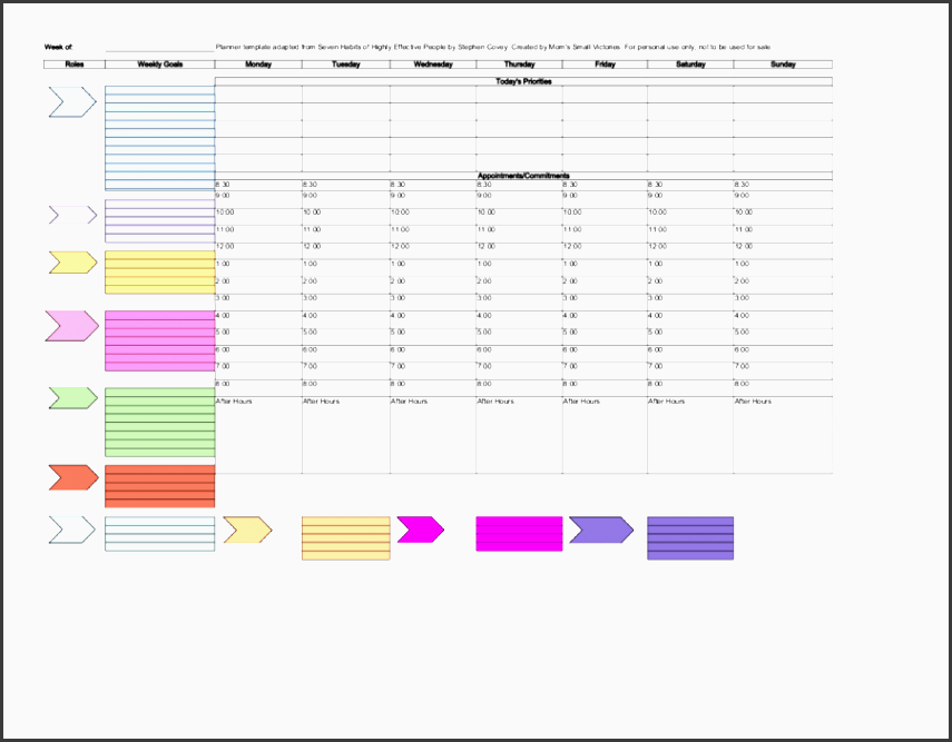 weekly planner template