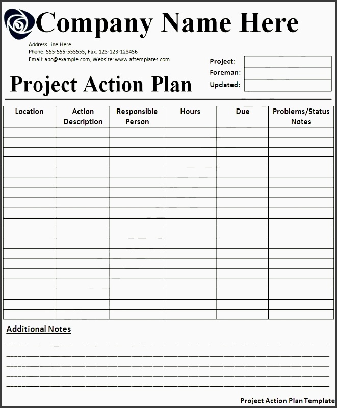 action plan template all free templates excel word templates