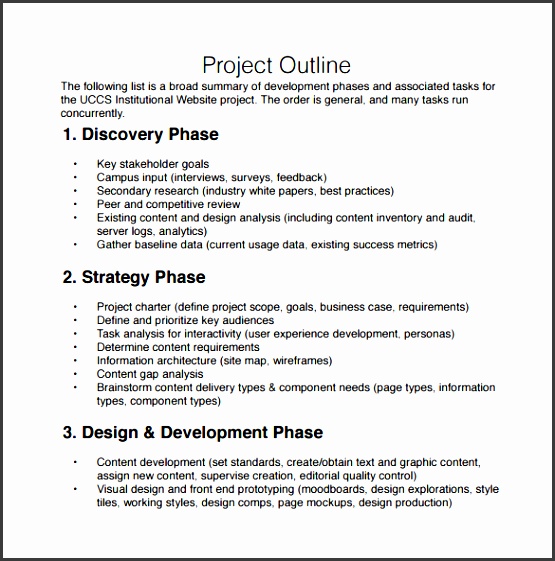 project outline template word project outline template 9 free documents in pdf word free