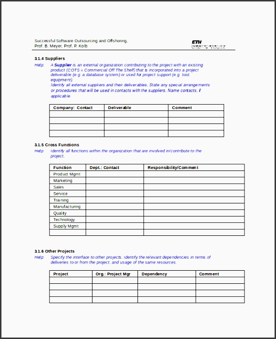 Microsoft Word Project Proposal Template