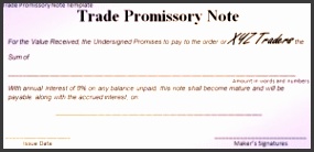 promissory note template click