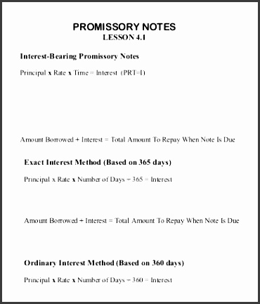 sample discount promissory note template