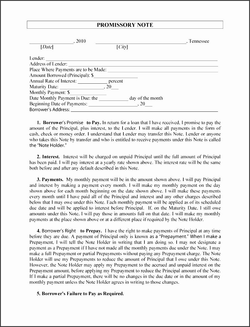 promissory note template 27