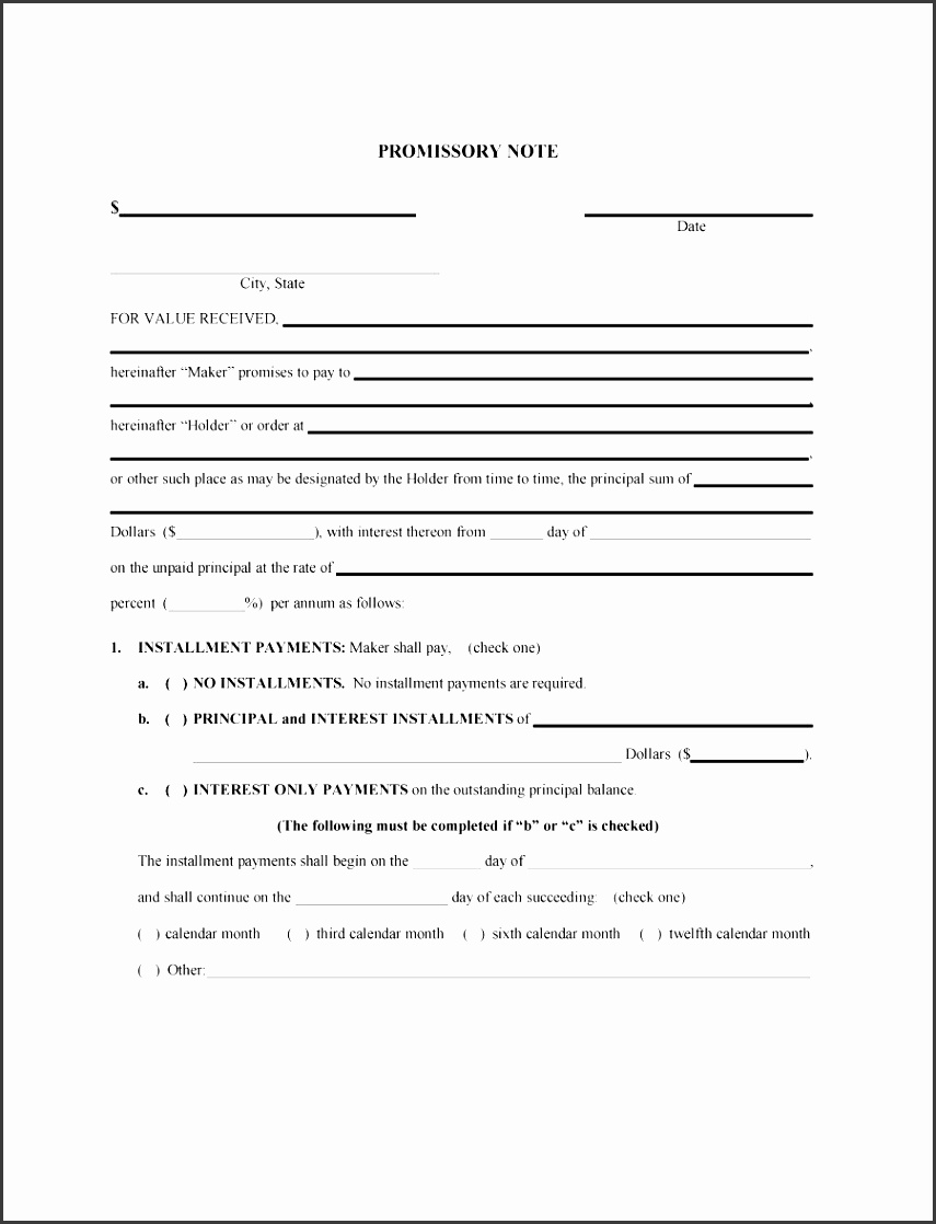promissory note template 02
