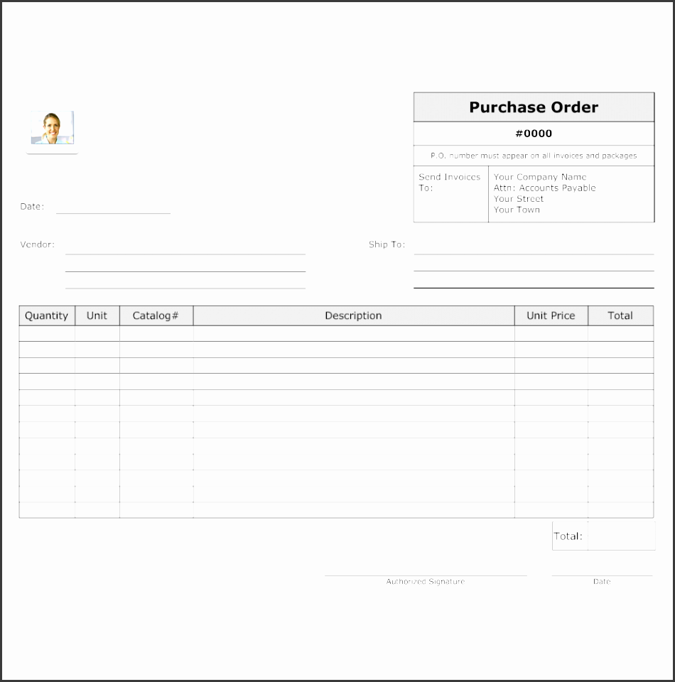 purchase order template bn