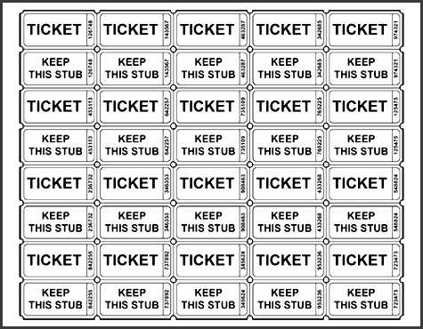 free printable raffle tickets use for general conference
