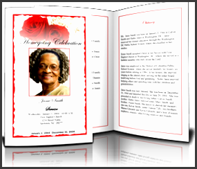 create funeral programs using templates