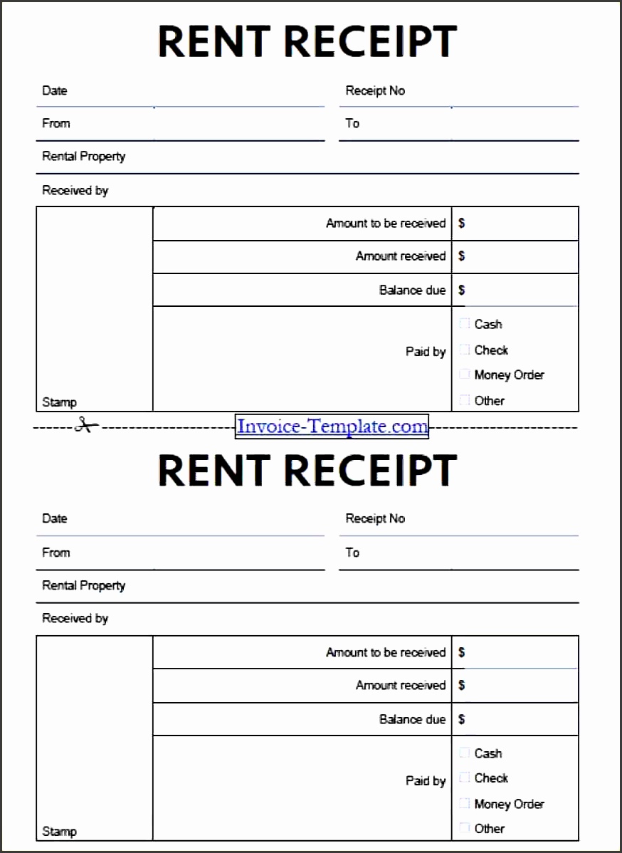7 rent receipt template