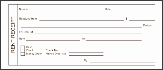 rent receipt form template