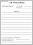 9 Repair Job Estimate Template