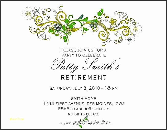how to make baby shower invitations on microsoft word new retirement party invitation template free