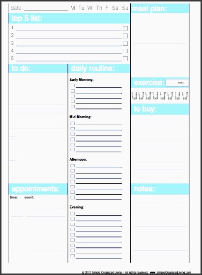 daily planner new printable full version customizable from simple organized living