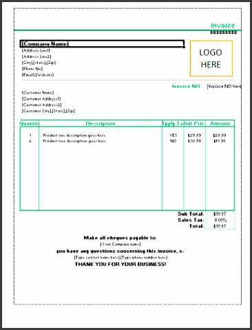 sales invoice templates 27 examples in word and excel invoice template usa