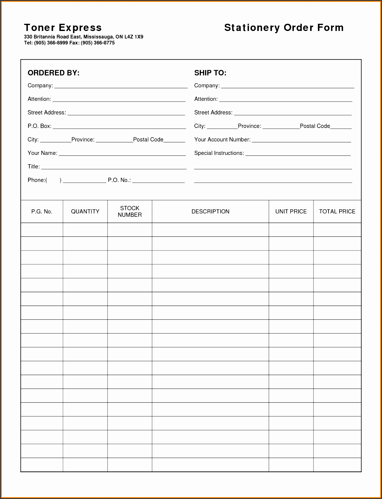 8 excel order form template receipt templates sales 490