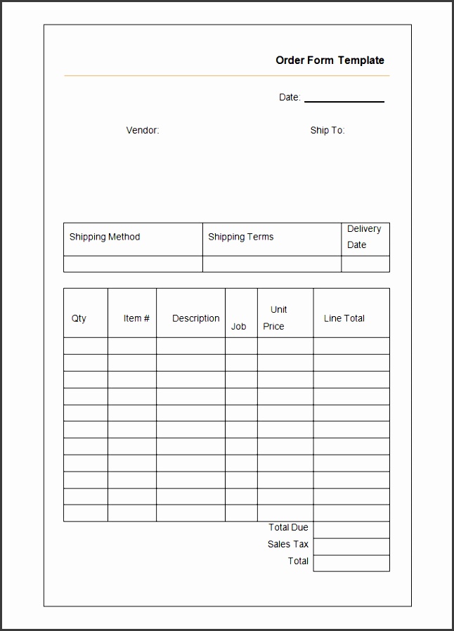 blank order form templates 44 word excel pdf document ohdlw sample order form template