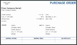 excel blue gra nt design purchase order thumb