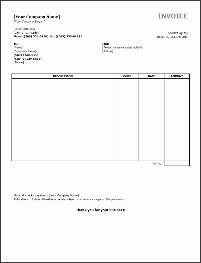 preview invoice template as picture