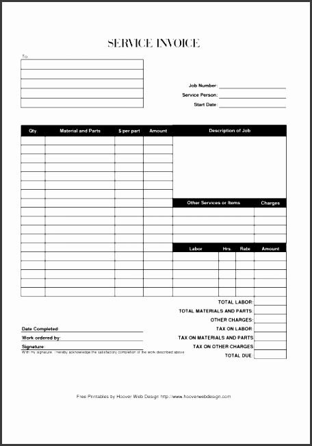 job invoice template pdf best photos of printable free service employee excel word for forms online