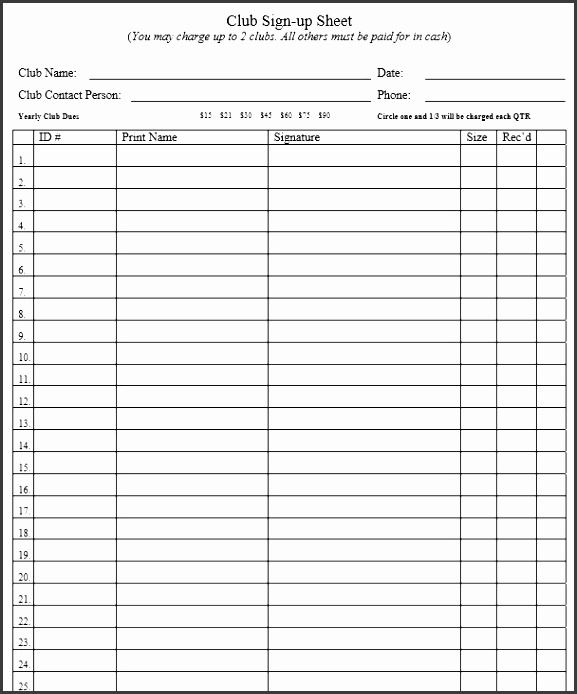 here is preview of another sample picnic party sign up sheet template in pdf format