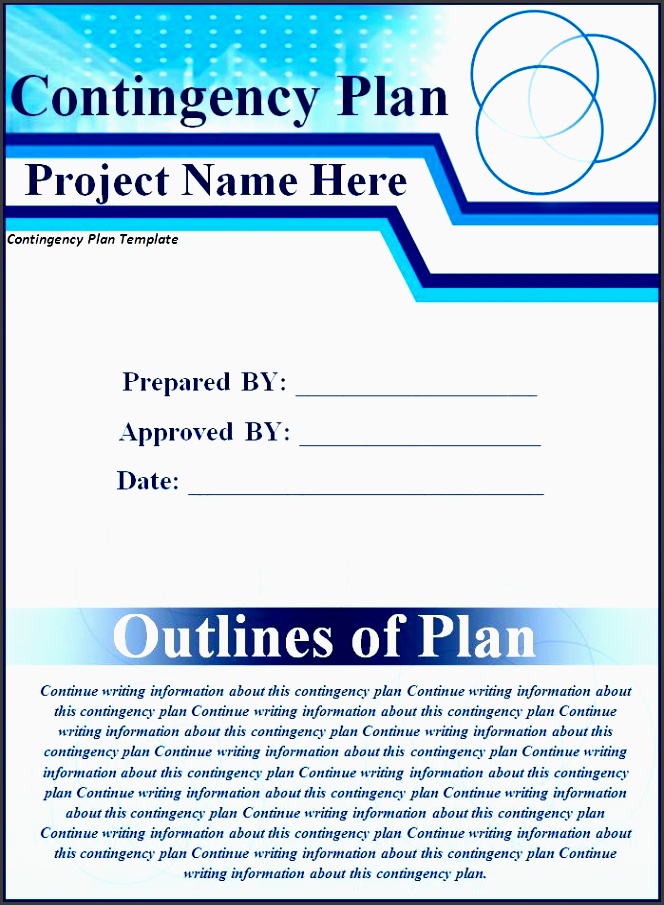 business continuity templates plan template