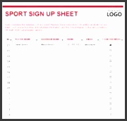 sign up sheet template