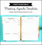 9 Staff Meeting Agenda Template