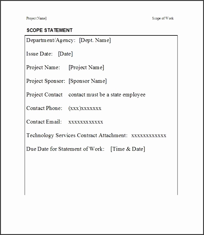 printable scope of work template 06