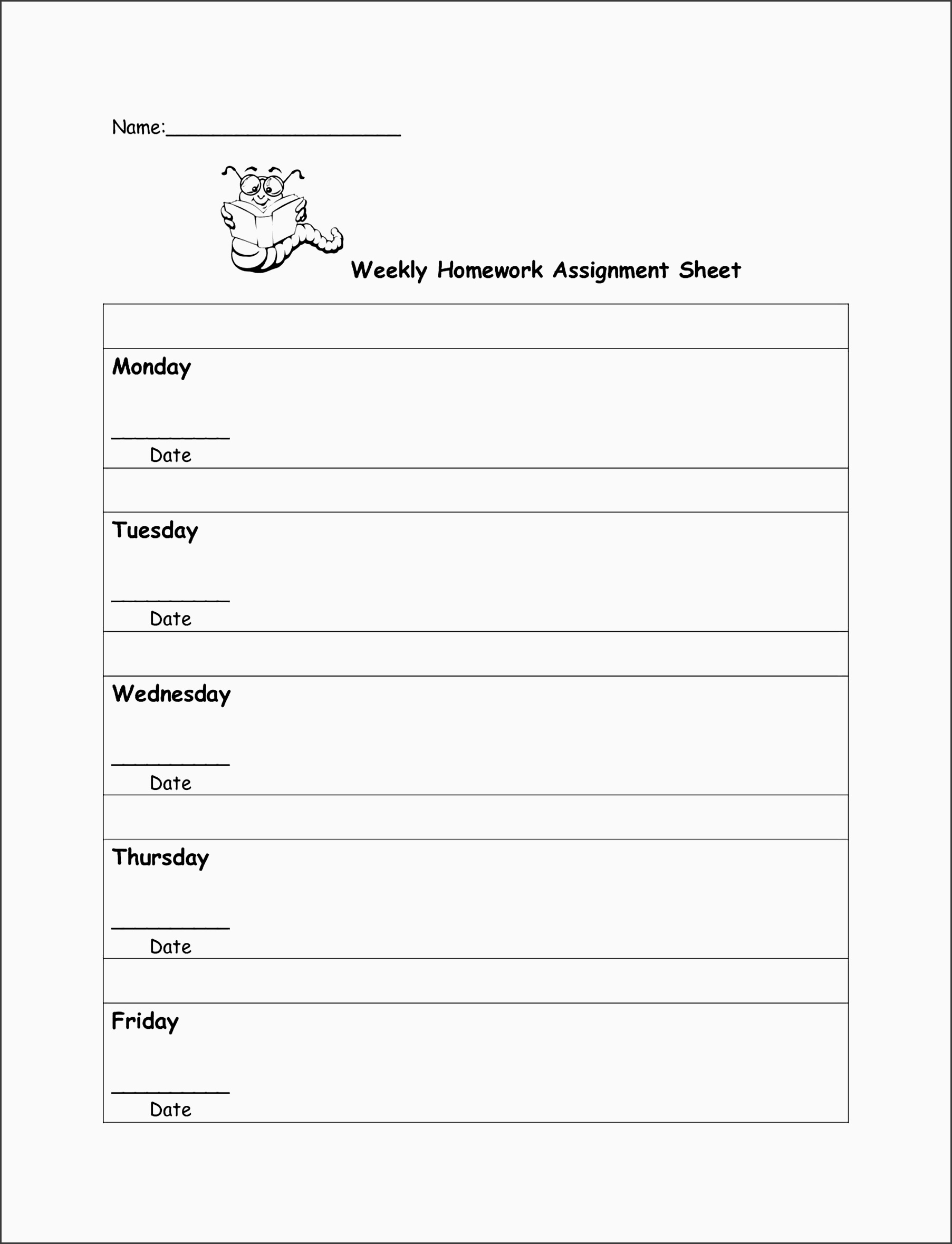 student planner printable homework as free excel templates academic homework schedule template calendars as free printable excel templates homework