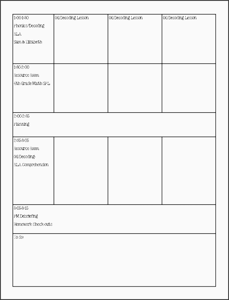 lesson plan template for special needs students 28 template
