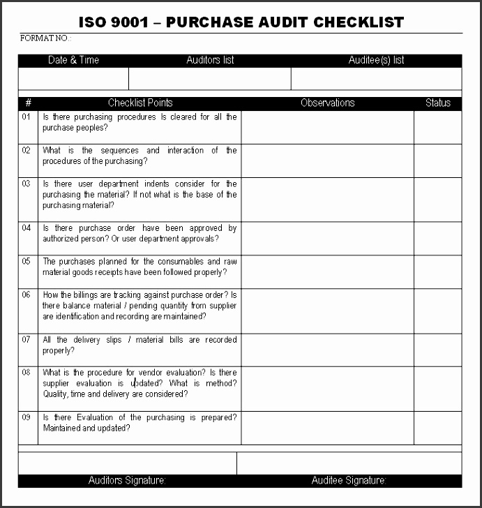internal quality management system audit checklist iso 9001 2015 for bangle version yahoo image