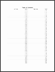 avid interactive notebook table of contents