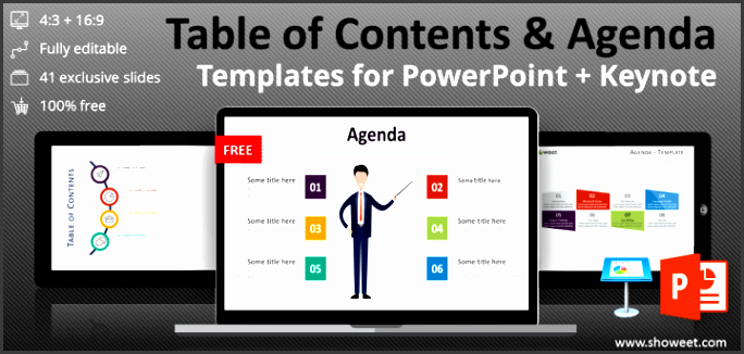 table of contents templates powerpoint keynote 720x340