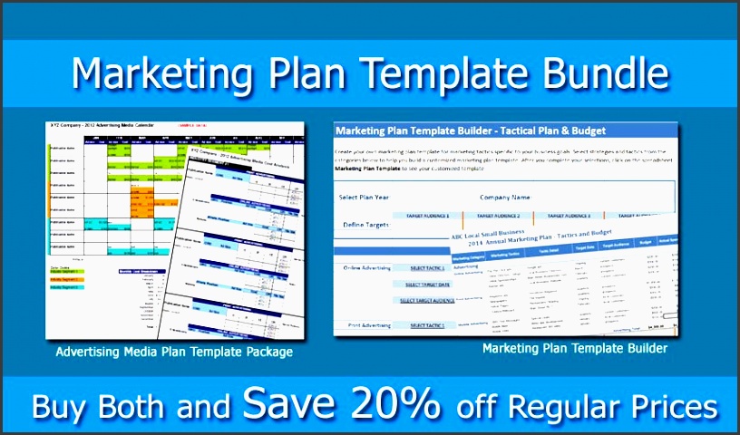 marketing plan bundle marketing template builder and advertising media plan small business marketing tools