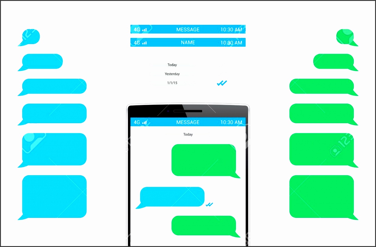phone message template royalty free cliparts vectors and stock kdKzc phone message template stock vector