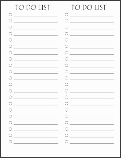 to do list template 7