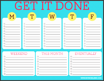 free printable to do lists cute colorful templates