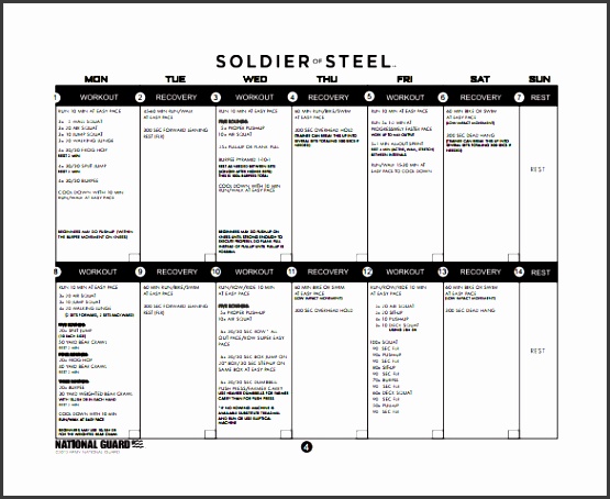 example of army training plan free pdf template