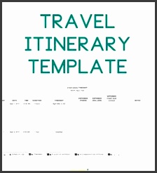 this travel itinerary template for future use on the blog travelfindsshop