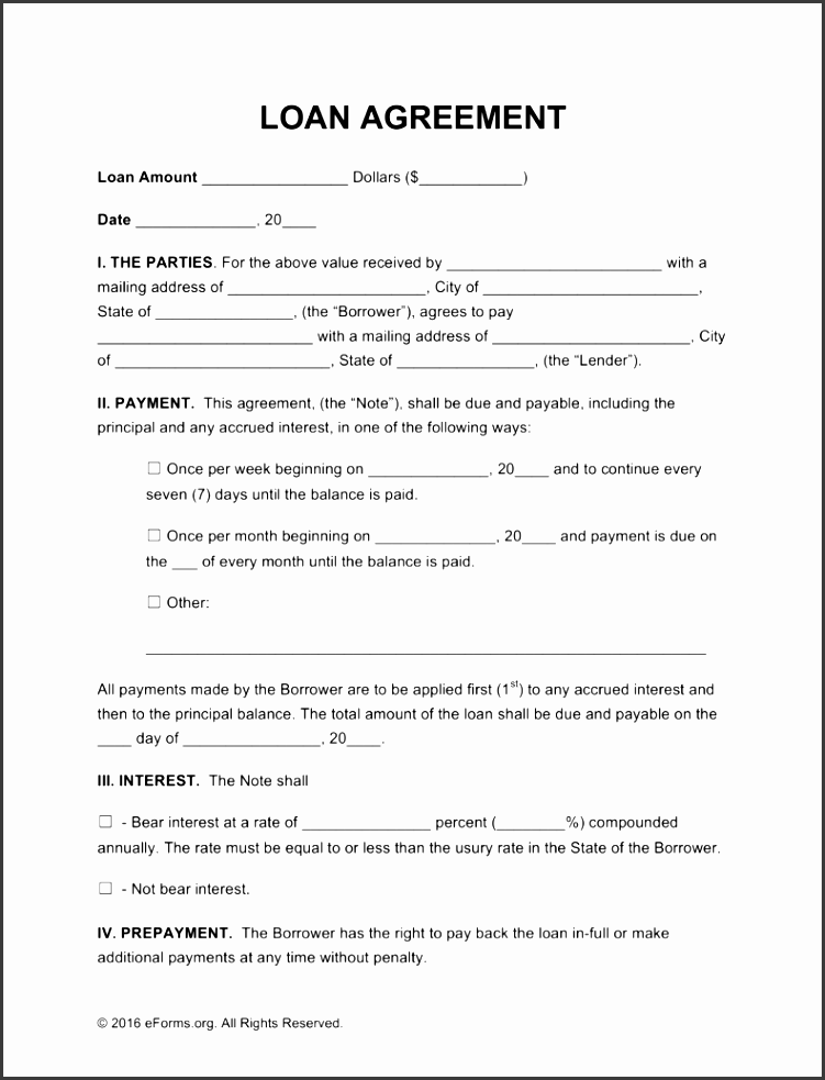 free loan agreement templates pdf word eforms free fillable forms