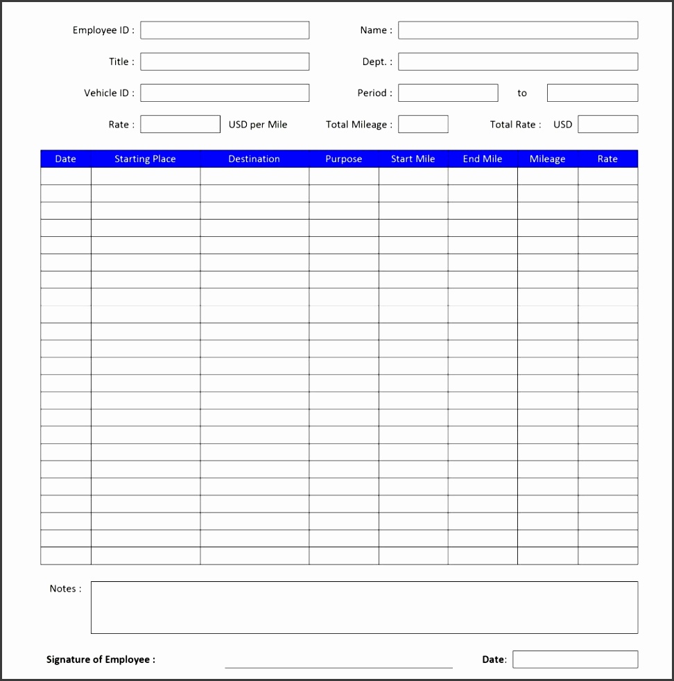 mileage log freewordtemplates regarding vehicle expense log template