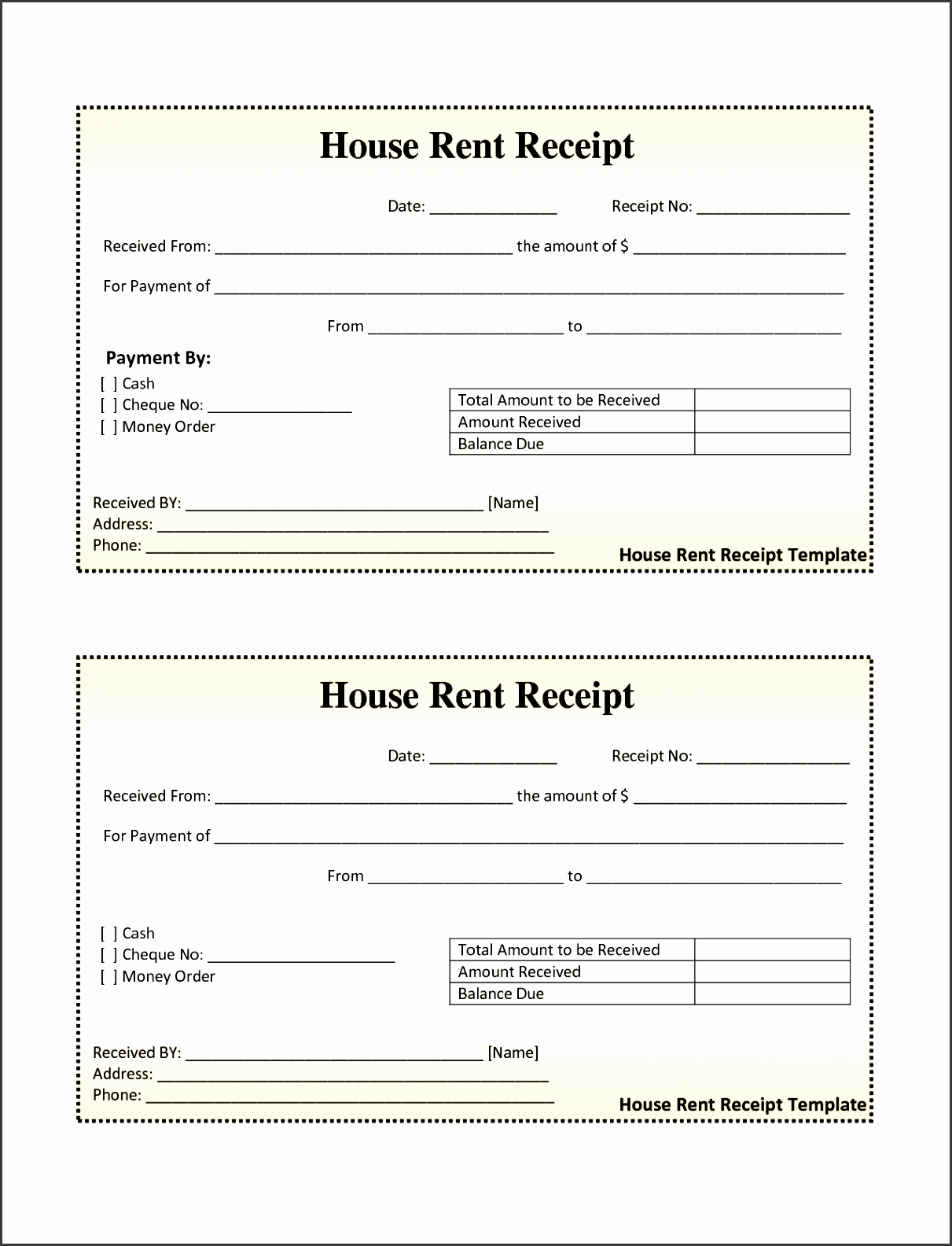 bill of quantities template and free house rental invoice house rent receipt template doc