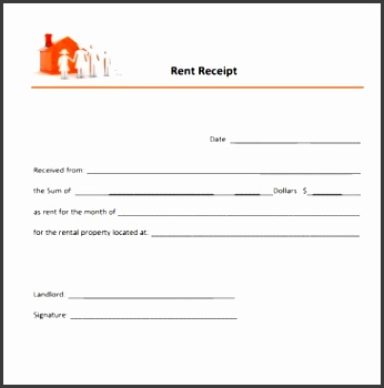 9 rent receipt templates