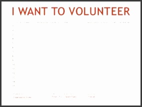 volunteer sign up sheet template word templates