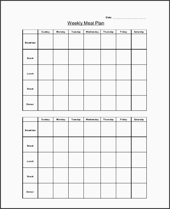 weekly meal planning template tenth acre farm make a weekly schedule for employees or students by using our free weekly planner template