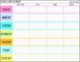 6 Weekly Meal Planner Layout