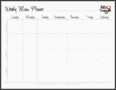6+ Weekly Meal Planner Template