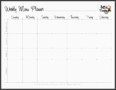 6+ Weekly Meal Planner Template